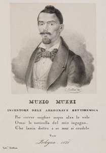 Muzio Muzzi, italialainen ilmapalloilija tekijältä Unbekannt