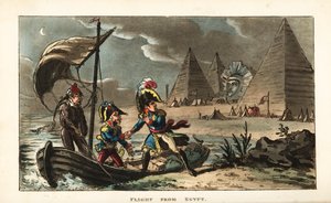 Napoleon Bonaparte hylkää vallankumousarmeijan Egyptissä tekijältä Unbekannter Künstler