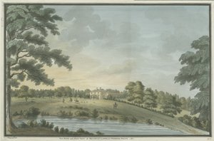 Needwood - Brickley Lodge: akvarellimaalaus, 1786 tekijältä Unbekannt