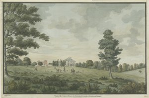 Needwood - Brickley Lodge: akvarellimaalaus, nd [1786] tekijältä Unbekannt