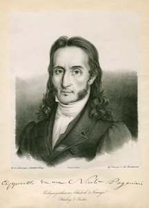 Niccolo Paganini - muotokuva tekijältä Unbekannt