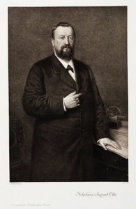 Nikolaus August Otto, saksalainen insinööri, n. 1870-luku tekijältä Unbekannt