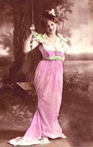 Keinussa: postikortti fantasia 1910 tekijältä Unbekannter Künstler