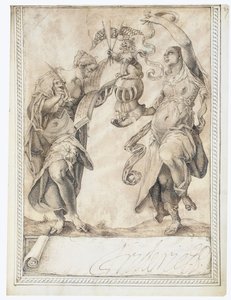 Sivu Philipp Hainhoferin Amicorum-albumilta, 1596-1633 tekijältä Unbekannt