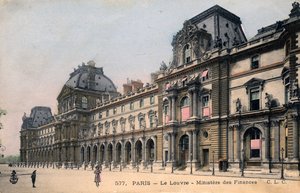 Pariisi, Ranska: Le Louvre, Ministere des Finances. tekijältä Unbekannter Künstler