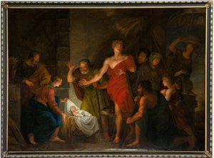 Seurakuntakirkko (Saint Salvator Parish Church). Sisustus. Maalaus. tekijältä Unbekannter Künstler
