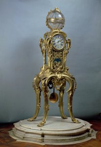 Passamentin tähtitieteellinen kello, jonka teki Jacques Caffieri (1678-1755) Ranskan Ludvig XV:lle tekijältä Unbekannt