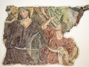 Kristuksen kärsimys, fresko Grazin katedraalissa, Graz, Steiermark, Itävalta, Eurooppa (kuva) tekijältä Unbekannter Künstler