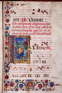 Piccolomini-kirjasto: Kuorokirja, cod. 7.G, ff. 40v ja "Jeremiah