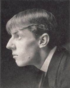 Frederick Evansin (1853-1943) muotokuva Aubrey Beardsleystä (1872-98) (seepiakuva) tekijältä Unbekannt
