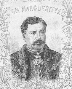 Muotokuva ranskalaisesta kenraalista Jean-Auguste Marguerittesta, Ranskan ja Preussin sota tekijältä Unbekannter Künstler