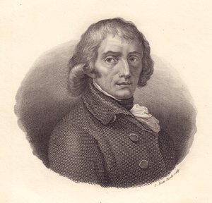 Italialaisen runoilijan Giuseppe Parinin (1729-1799) muotokuva, Piottin kuparikaiverrus Andrea Appianin piirroksesta tekijältä William M. Timlin