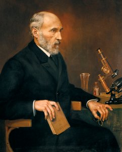 Muotokuva Santiago Ramon y Cajalista (1852-1934), espanjalaisesta lääkäristä, neurotieteen isästä. tekijältä Unbekannter Künstler
