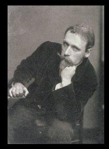 Frederick Hollyerin (1837-1933) muotokuva Walter Cranesta (1845-1915) 1886 (m/v-kuva) tekijältä Unbekannt