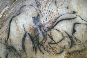 Esihistoriallinen Pech Merlen luola / Mammuttien kappeli / 25 000 vuotta / Cabrerets / Lot / Midi Pyrenees / Ranska tekijältä Unbekannt