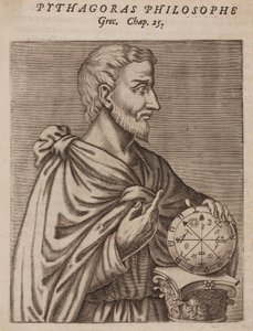 Pythagoras, kreikkalainen filosofi ja matemaatikko, 6. vuosisadalla eKr tekijältä Unbekannt