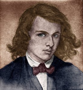 Rossetti, Dante Gabriel tai Gabriel Charles Dante Rossetti - englantilainen runoilija, taidemaalari ja kääntäjä 1828-1882. Omakuva nuorena. tekijältä Unbekannter Künstler