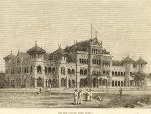 Royal Alfredin merimieskoti, Bombay, 1900-luku (kaiverrus). tekijältä Unbekannter Künstler