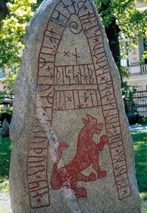 Rune Stone, Lund, Ruotsi. Viikinki sivilisaatio.
