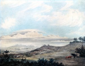 Luke Howardin maaseutumaisema ja pilvitutkimus, noin 1808-1811. tekijältä Unbekannter Künstler