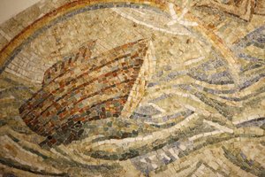 Saint-Mauricen luostaribasilika, Madeleine DienerNoan arkin mosaiikki, Saint-Maurice, Suisse tekijältä Unbekannt