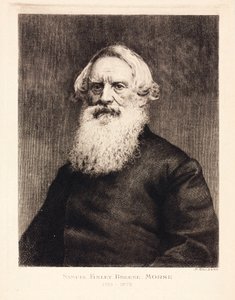 Samuel F B Morse, yhdysvaltalainen taiteilija ja morsekoodin keksijä, n. 1870 tekijältä Unbekannt