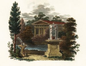 Stephen Halesin tieteelliset keksinnöt puutarhassa.1802 (kaiverrus) tekijältä Unbekannter Künstler