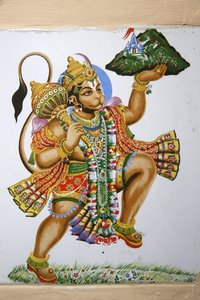 Temple hindú Shree, Leicester. Hanuman. Regne Unit finlandès tekijältä Unbekannt