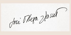 José Ortega y Gassetin allekirjoitus (kynä ja muste paperille) tekijältä Unbekannt