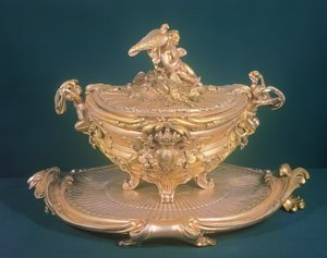 Keittotureeni, Ludvig XV, valmistettu Venäjän keisarinna Elisabetille (1709-62), F.T.Germain, Pariisi tekijältä Unbekannt