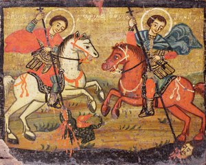 St. George ja St. Demetrios, kreikka (maakunta) tekijältä Unbekannter Künstler