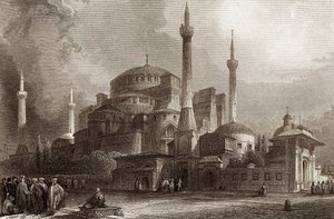 Pyhä Sofia / Hagia Sophia Konstantinopoli tekijältä Unbekannter Künstler