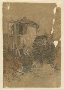 Stoke-upon-Trent - Boothen Mill: sävytetty litografia, 1839 tekijältä Unbekannt