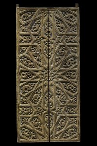 Tabernaakkelin ovi. Espanja, noin 1450-1500. Veistetty ja maalattu puu. Musee du Louvre tekijältä William M. Timlin