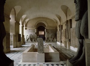 Assyrialainen huone Louvressa Pariisissa (kuva) tekijältä Unbekannt