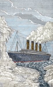 Titanic-laiva törmäsi jäävuoreen 14. huhtikuuta tekijältä Unbekannter Künstler