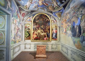 Toledon Eleonoran kappeli, Bartolomeo Ammannatin (1511-92) suunnittelema ja Agnolo Bronzinon (1503-72) sisustama n. 1543 (kuva) (katso lisätietoja 82440-44) tekijältä Unbekannt
