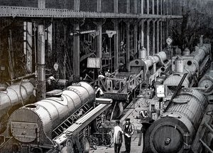 Robert Stephenson and Companyn valmistuslattia. tekijältä Unbekannt