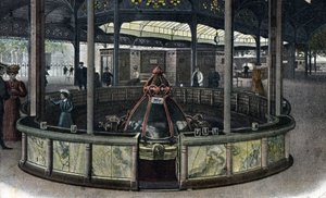 Lämpömatkailu: la source de la sainte Grille a Vichy, Allier 1905 ca. (Kylpylämatkailu: Sainte-Grille-lähde Vichyssä, Ranska) tekijältä Unbekannter Künstler