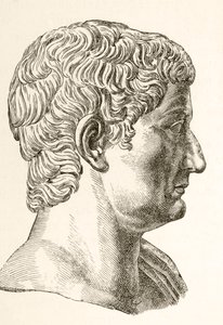 Tiberius Caesar Augustus (42eKr - 37jKr), Rooman toinen keisari, syntynyt Tiberius Claudius Nero, El Mundo Ilustradosta, julkaisi Barcelonan tekijältä Unbekannt