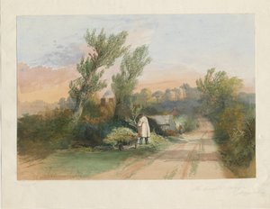 Trentham - "The Green Bough": akvarellimaalaus, nd [?1800-luku] tekijältä Unbekannt