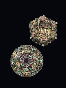 Kaksi rintaruusuketta, Sibiu, n.1675-1700 tekijältä Unbekannt