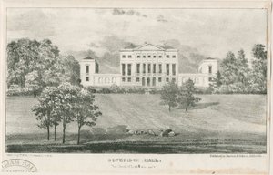 Uttoxeter - Doveridge Hall: litografia, nd [c 1839] tekijältä Unbekannt