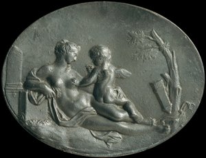 Venus ja Amor tekijältä Unbekannter Künstler