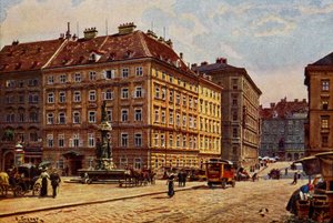 Wien Freiung, 1900-luvun alku (postikortti) tekijältä Unbekannter Künstler