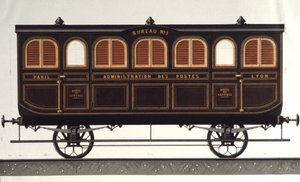 Vaunujen postimerkki, noin 1850 (kaiverrus). tekijältä Unbekannter Künstler