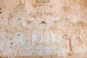 Seinämaalaus, Sulamani Pahto, Bagan (kuva) tekijältä Unbekannter Künstler