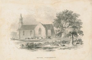 Weeford Church: litografia, 1841 tekijältä Unbekannt