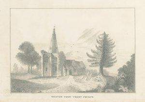 Weston-on-Trent Church: lyijykynäpiirros, nd [1800-luku] tekijältä Unbekannt