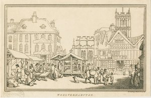 Wolverhampton - Market Place: etsaus, nd [c 1799] tekijältä Unbekannt